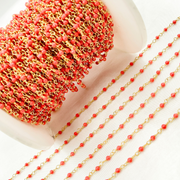 Coral Gold Plated Wire Chain